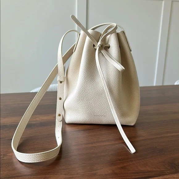 Mansur Gavriel Soft Lady Bag Nocciola Mansur Gavriel Soft Cream Pouch display picture 1